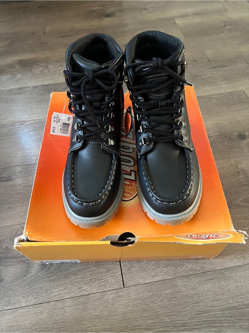Lugz Meramec Black Boots Slip Resistant Size 8.5 New